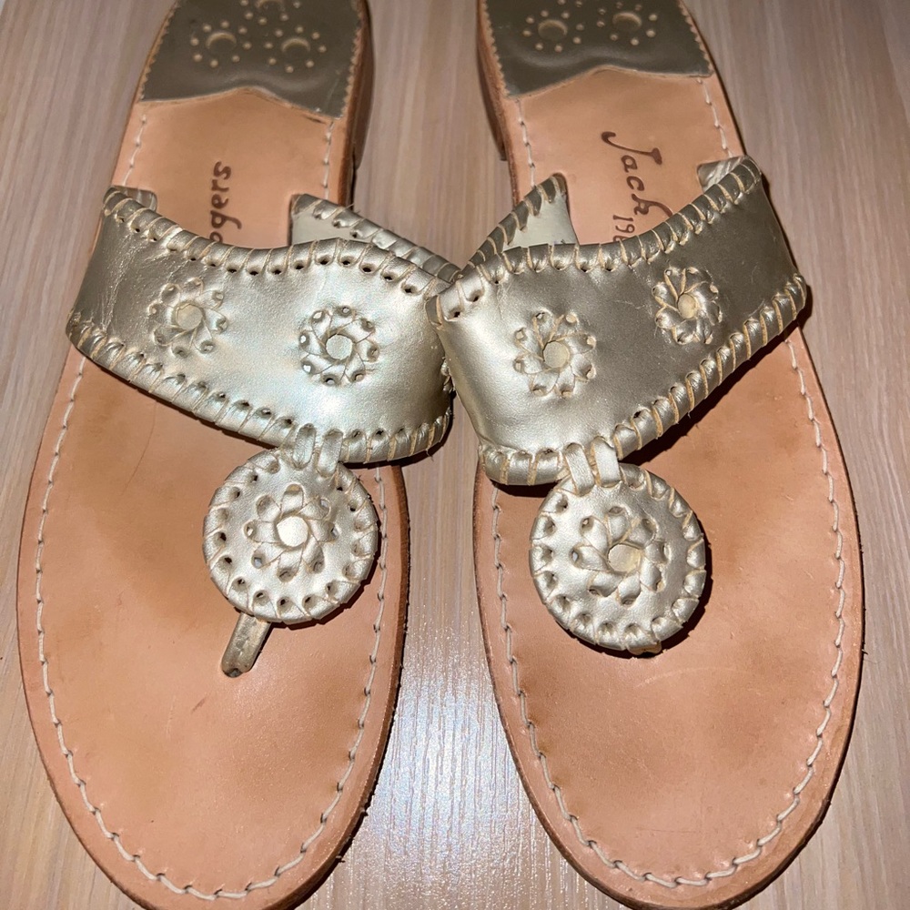 Jack Rogers Jacks Flat Sandal Platinum